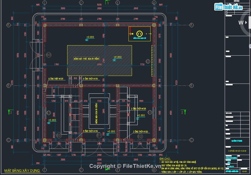 kiến trúc trạm điện,Bản vẽ trạm điện,Bản vẽ trạm điện 9.2x9.7m,Autocad bản vẽ trạm điện